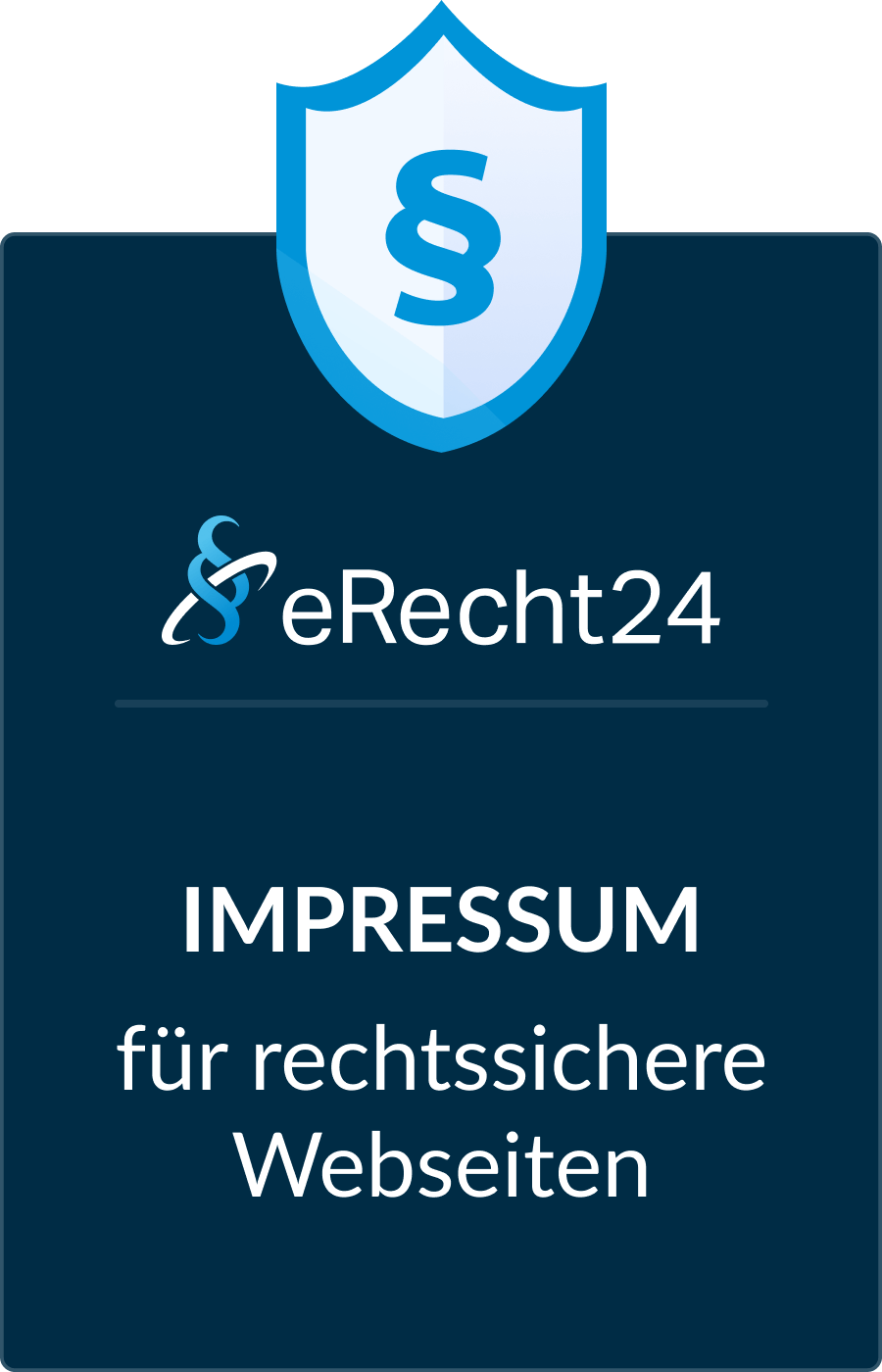 eRecht24-Siegel: Impressum für rechtssichere Webseiten